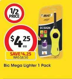 Bic - Mega Lighter 1 Pack offers at $4.25 in Coles