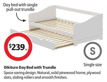 Oikiture - Day Bed with Trundle offers at $239 in Coles