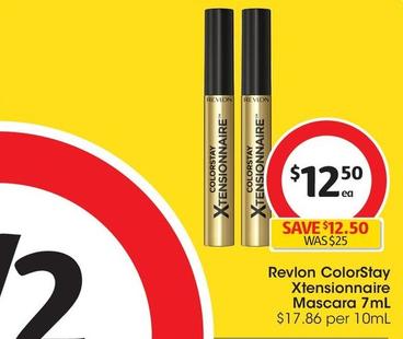 Revlon - Colorstay Xtensionnaire Mascara 7ml offers at $12.5 in Coles
