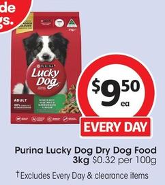 Purina - Lucky Dog Dry Dog Food 3kg offers at $9.5 in Coles