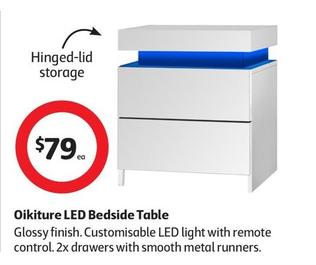 Oikiture - LED Bedside Table offers at $79 in Coles