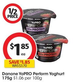 Danone - Yopro Perform Yoghurt 175g offers at $1.85 in Coles