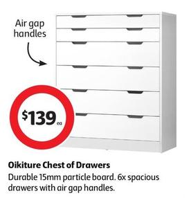 Oikiture - Chest of Drawers offers at $139 in Coles