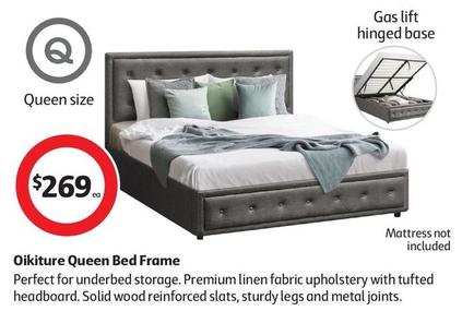 Oikiture - Queen Bed Frame offers at $269 in Coles
