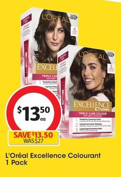L'oreal - Excellence Colourant 1 Pack offers at $13.5 in Coles
