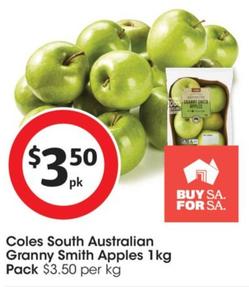 Coles - Australian Granny Smith Apples 1kg Pack offers at $3.5 in Coles