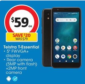 Telstra - T-Essential offers at $59 in Coles