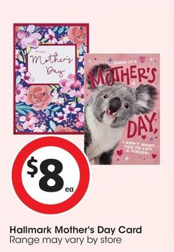 Hallmark Mother's Day Card offers at $8 in Coles