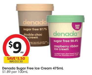 Denada - Sugar Free Ice Cream 475mL offers at $9 in Coles