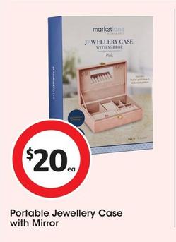 Portable Jewellery Case with Mirror offers at $20 in Coles