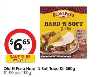 Old El Paso - Hard 'n Soft Taco Kit 350g offers at $6.65 in Coles
