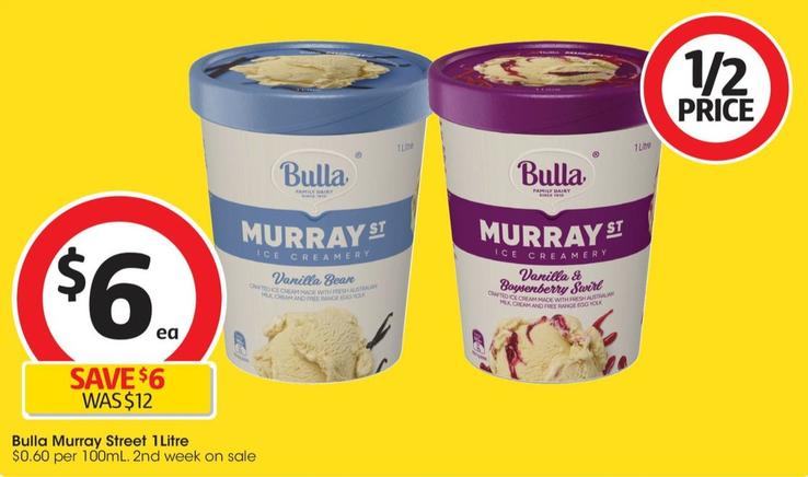 Bulla - Murray Street 1Litre offers at $6 in Coles