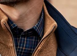 Gazman - Easy Care Twill Check Long Sleeve Shirt offers at $109 in Myer