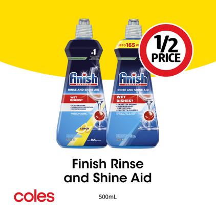 Finish Rinse and Shine Aid  offers at $5.75 in Coles