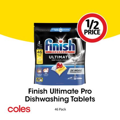 Finish Ultimate Pro Dishwashing Tablets  offers at $27 in Coles
