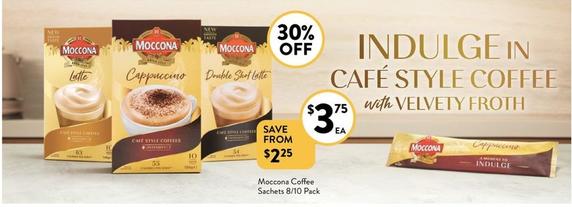 Moccona - Coffee Sachets 8/10 Pack offers at $3.75 in Foodworks