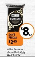 Mil Lel - Parmesan Cheese Block 250g offers at $8 in Foodworks