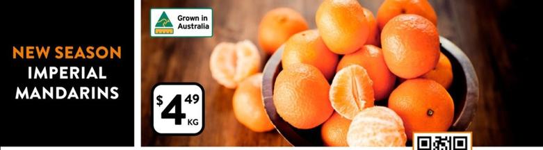 Imperial Mandarins offers at $4.49 in Foodworks