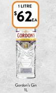 Gordon's - Gin 1l offers at $62 in Foodworks