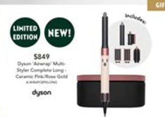 Dyson - Airwrap Multi-styler Complete Long - Ceramic Pink/rose Gold offers at $849 in Harvey Norman