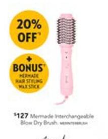 Mermade - Interchangeable Blow Dry Brush offers at $127 in Harvey Norman