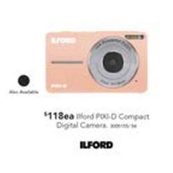 Ilford - Pixi-d Compact Digital Camera offers at $118 in Harvey Norman