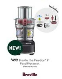 Breville - The Paradice 9 Food Processor offers at $499 in Harvey Norman