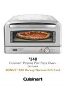 Cuisinart - Pizzeria Pro Pizza Oven offers at $348 in Harvey Norman
