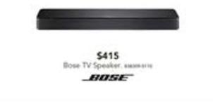 Bose - Tv Speaker offers at $415 in Harvey Norman
