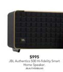 Jbl - Authentics 500 H-fidelity Smart Home Speaker offers at $995 in Harvey Norman