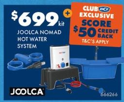 Bcf - Joolca Nomad Hot Water System offers at $699 in BCF