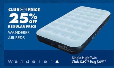 Wanderer - Air Beds offers at $49.99 in BCF