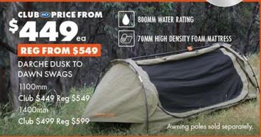 Tents offers at $549 in BCF