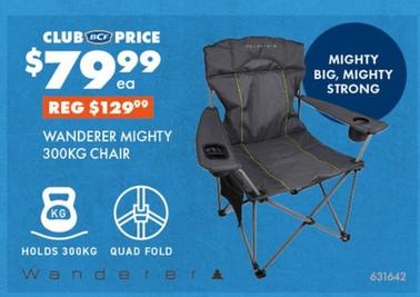 Outdoor chairs offers at $79.99 in BCF