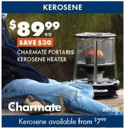 Charmate - Portable Kerosene Heater offers at $89.99 in BCF