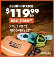 Xtm - 7 Piece Recovery Kit offers at $119.99 in BCF