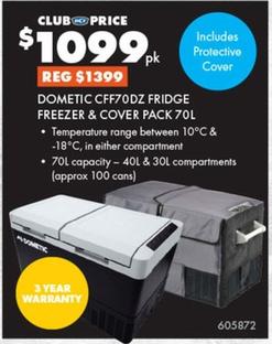 Fridge freezer offers at $1099 in BCF