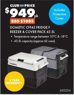 Fridge freezer offers at $949 in BCF