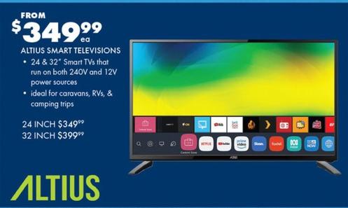 Altius - Smart Televisions offers at $349.99 in BCF
