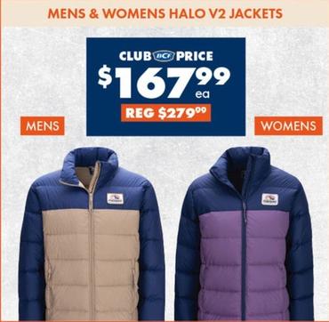 Mens & Womens Halo V2 Jackets offers at $167.99 in BCF