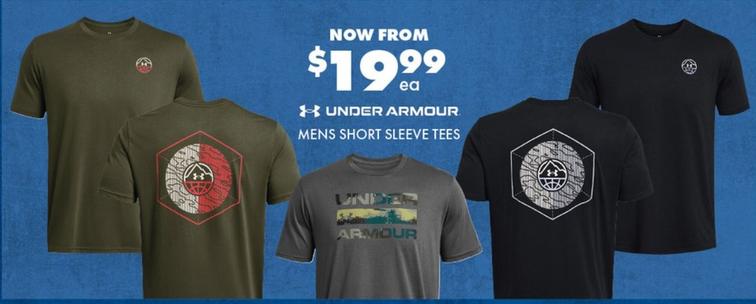Under Armour - Mens Short Sleeve Tees offers at $19.99 in BCF