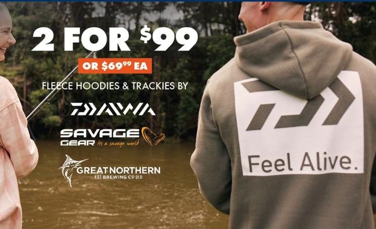 Fleece Hoodies & Trackies offers at $99 in BCF