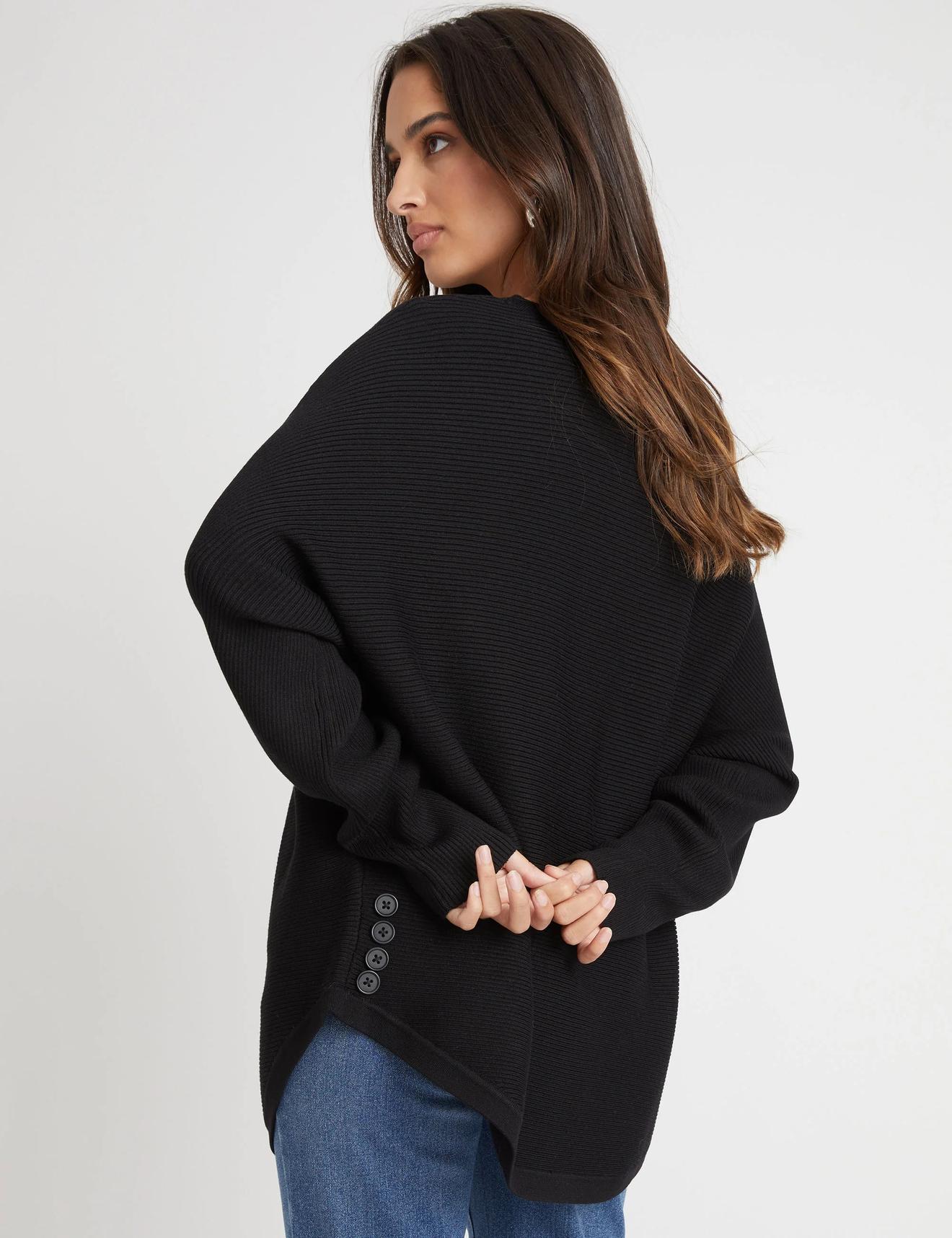 Rockmans Long Sleeve Button Detail Crew Knit Jumper offers at $18 in Crossroads