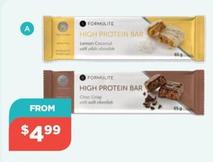 Formulite - High Protein Bar 65g Variants offers at $4.99 in Your Local Pharmacy