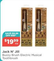 Jack N' Jill - Buzzy Brush Electric Musical Toothbrush offers at $19.99 in Your Local Pharmacy