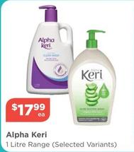 Alpha Keri - 1 Litre Range (selected Variants) offers at $17.99 in Your Local Pharmacy