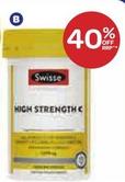 Swisse - Ultiboost High Strength C 150 Tablets offers at $24.99 in Health Save