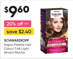 Hair colours offers at $9.6 in Super Pharmacy