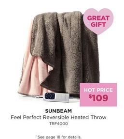 Blanket offers at $109 in Bing Lee