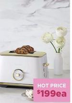 Breville - Sea Salt Brass & The Toast Select Luxe Toaster - Sea Salt Brass offers at $199 in Bing Lee